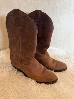 Masterson Women’s Classic Brown Cowboy Boots RB7440 Size 8 1/2M